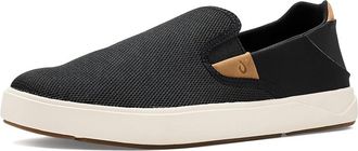 Olukai Laeahi Nui Mens Shoes Black/Tan : 11.5 D - Medium, Textile