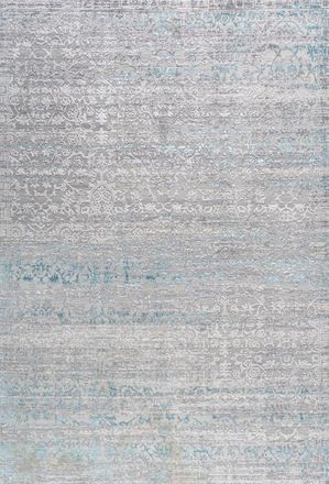 Jonathan Y Designs Tidal Modern Strie Area Rug in Gray/turquoise at Nordstrom, Size 3Ft 0In X 5Ft 0In