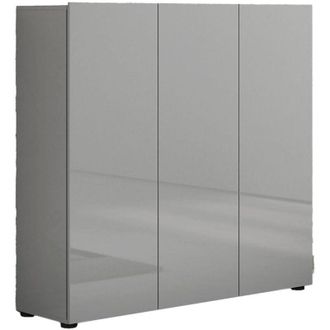 Dmora Scarpiera Alcazar, Mobile Portascarpe 10 Ripiani, 24 Paia Made in Italy, 34x120x115h cm Grigio