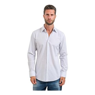 HUGO BOSS Heren, Overhemden, Blauw, Maat: M Katoen