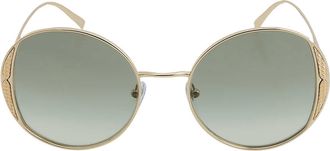 Bulgari Green Gradient Round Ladies Sunglasses BV6169 278/3M 53