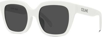 Celine Geometrische Zonnebril - unisex - Zonnebrillen - Wit - ONE Size - Accessoires