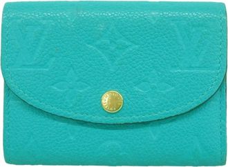 Louis Vuitton Turquoise Coin Purse/Coin Case (Pre-Owned)