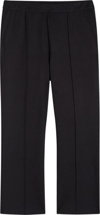 Eileen Fisher Eileen Fisher Cropped Straight-leg cut Jersey Trousers - Black - L (UK 18-20 / XL)