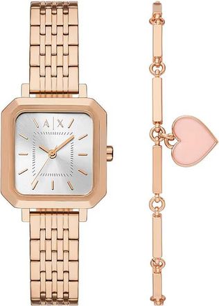 A|X Armani Exchange Quartz Ladies Watch and Bracelet Set AX7164SET