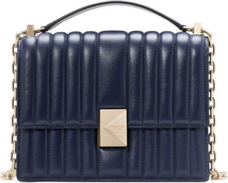 Kate Spade New York deco quilted leather convertible crossbody bag in Parisian Navy at Nordstrom