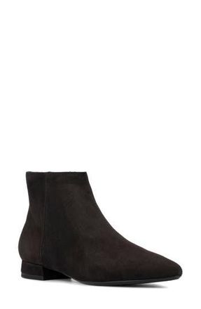 Aquatalia Prisilla Pointed Toe Weatherproof Zip Bootie in Truffle at Nordstrom Rack, Size 7