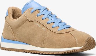 Michael Kors Rhodes Two-Tone Suede Trainer