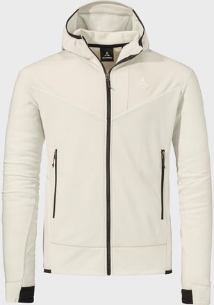 Sch&ouml;ffel Fleecejacke SCH&Ouml;FFEL Mountain Fleece Hoody Style Blaueis MNS, Herren, Gr. 48, beige (9040, natur), Oberstoff: 94% Polyester 6% Elasthan, regular fit, 