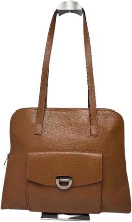 Celine Pre-owned Shoulder Bags, female, Brown, Size: ONE SIZE Pre-owned Leather Shoulder Bag