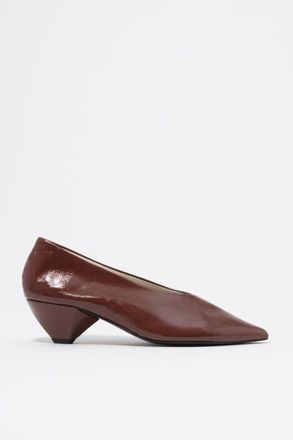 Bimba & Lola Leather Mid-Heel Shoe. in Brown at Nordstrom, Size 35