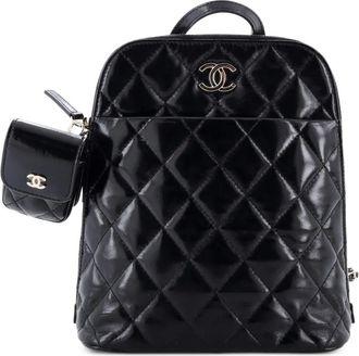 Chanel My Pocket Quilted Shiny Calfskin backpack - Zwart