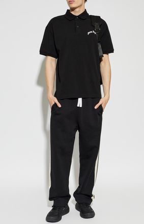 Palm Angels Polo With Logo, Mens, Black