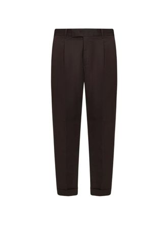 Pantaloni Torino Brown Classic Tailored Trousers