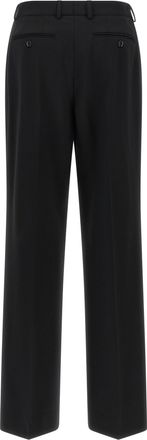 Dolce & Gabbana Womens Black Virgin Wool Casual Pants
