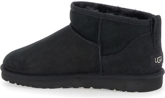 UGG Mens Boots Ultra Mini Black Suede Leather