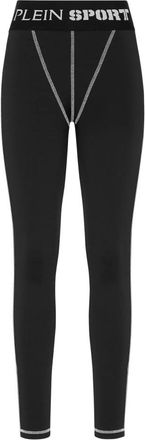 Plein Sport Jogging Leggings - Dames - Trainingsleggings - Zwart - L - Polyester - Fitness