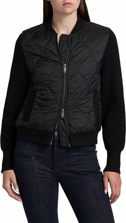 Ramy Brook Miranda Combo Puffer Jacket In Black
