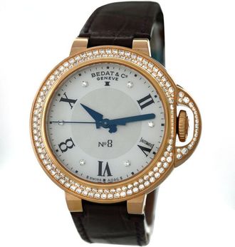 Bedat & Co. Pre-owned Bedat No 8 Automatic Diamond White Dial Ladies Watch 828, 828.440.909
