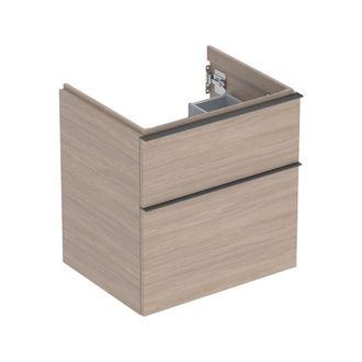 Keramag Keramag - Geberit Icon Mueble Bajo Lavabo, 2 Cajones, 59,2x61,5x47,6 Cm