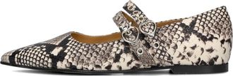 Toral Shoes Elegante Coeur Ballerinas met Slangenprint - Dames - Ballerinas - Zwart - 39 EU - Schoenen
