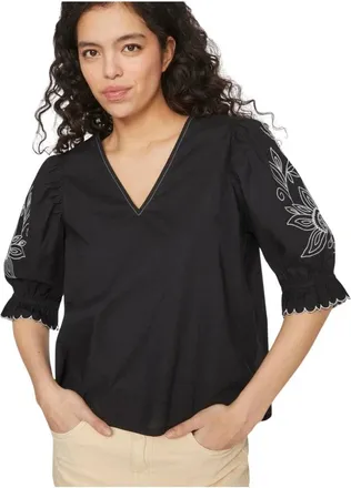 Vila Mujer, Blusas y Camisas, Negro, Talla: XL