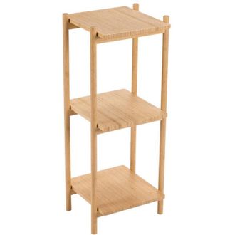 Andrea House Andrea House Ba24533 Estanter&iacute;a De Ba&ntilde;o De Bamb&uacute; Con 3 Estantes - Ref: Ba24533
