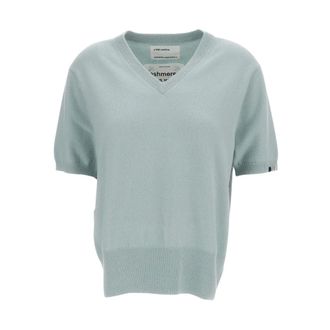 Extreme Cashmere Short-sleeve Cashmere Knit - female - Extreme Cashmere - Cashmere Knitwear - Blue - ONE SIZE - Knitwear