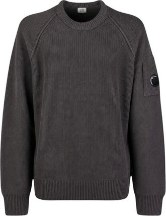 C.P. Company C.p. Company, Truien & Vesten, Heren, Grijs, 2Xl, Katoen, Chenille Katoen Lens Trui