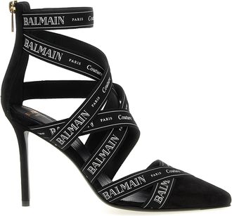 Balmain Couture Ribbon-print Pumps