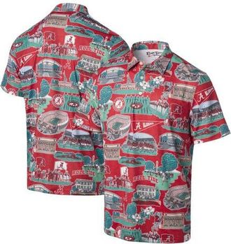 Reyn Spooner Mens Reyn Spooner Crimson Alabama Crimson Tide Scenic Polo at Nordstrom, Size X-Large