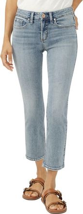 Silver Jeans Co Suki Crop Straight Leg Jeans in Mothers Beach at Nordstrom, Size 30 X 26