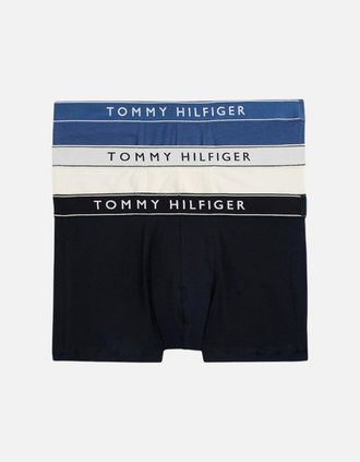 Tommy Hilfiger Mens Tommy Hilfiger Mens Hipster Trunks Everyday Essential Cotton Boxers Stretch Fit - Black - Size: 39/38/32