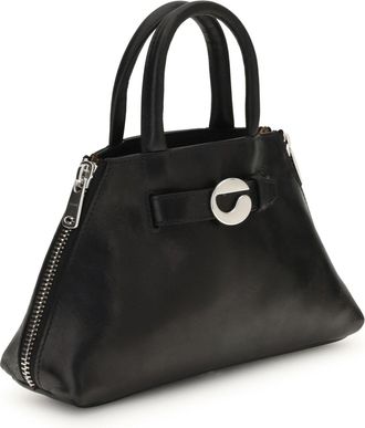 Coperni Womens Mini Data Bag Black Calf Leather Bos Taurus Shoulder