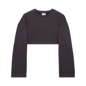 Courr&egrave;ges Cocoon Fleece Cropped Sweatshirt