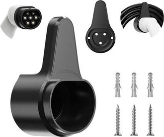 No Brand Soporte De Pared Para Cable De Carga De Coche, Soporte De Pared Para Veh&iacute;culos El&eacute;ctricos Tipo 2, Compatible Con Cable De Coche El&eacute;ctrico, Conector Ti