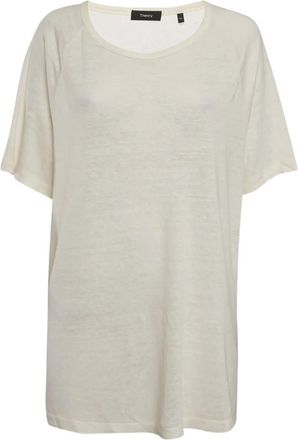 Theory Linnen T-shirt - Wit