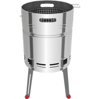 Tramontina Barbecue barile tondo a forma di birra tramontina in acciaio griglia carne pesce bello elegante