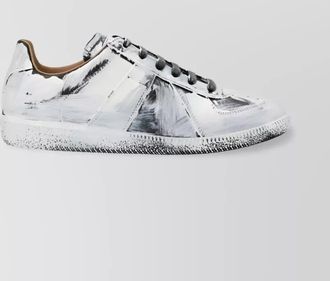 Maison Margiela leather low-top sneakers