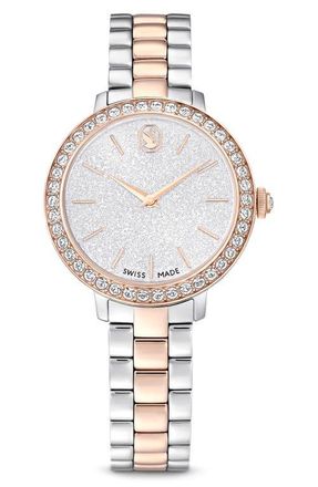 Swarovski Matrix Bracelet Watch, 30mm in Silver/gold at Nordstrom