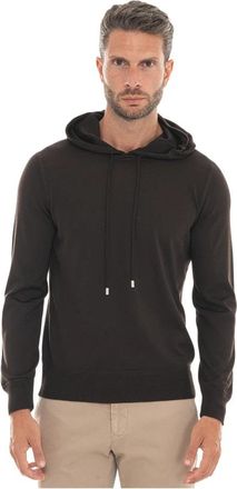 Gran Sasso Pull Hood - Heren - Hoodies - Bruin - 2XL - Wol - Hoodies & sweatvesten