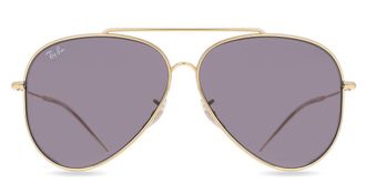 Ray-Ban RBR0101S Aviator Reverse 001/1A Mens Sunglasses Gold Size 59