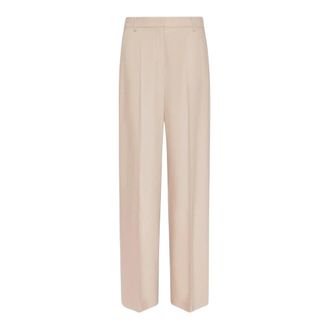 Max Mara Pantalones de Sastre - Trousers - Mujer - Beige - XS