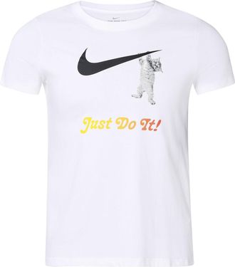 Nike (WMNS) Nike Slogan logo Solid Color Training White DA2481-100