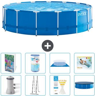 Intex Piscina Con Estructura Redonda - 457x122 Cm - 9-piezas S635
