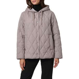 Bernardo Ashbury Diamond Quilted Hooded Liner Jacket at Nordstrom Rack, Size Xx-Large