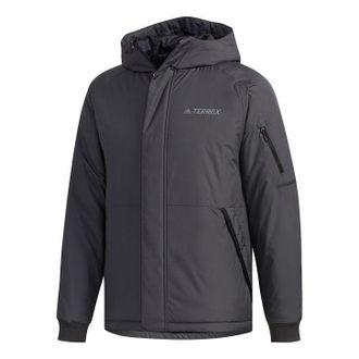 adidas XPLR INS Jacket Logo Hooded Jacket Black FJ9252