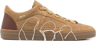 Santha Contrast-panelled Embroidered Sneakers