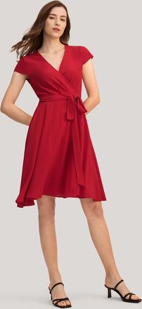 LilySilk Figure Flattering Silk Wrap Dress