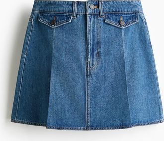 H&M Jeansjupe in A-Linie - Blue